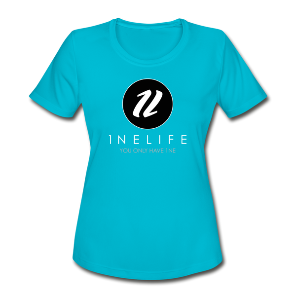 Women's Moisture Wicking T-Shirt | 1NELife - turquoise