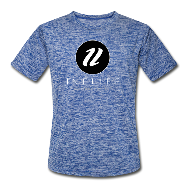 Men’s Moisture Wicking T-Shirt | 1NELife Brand - heather blue