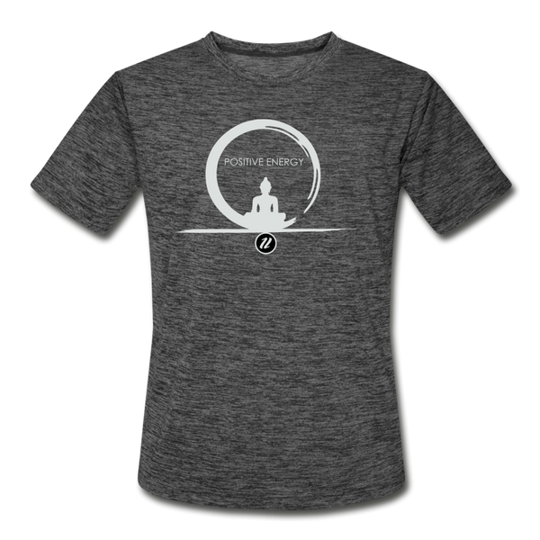 Men’s Moisture Wicking T-Shirt | Buddha Energy - dark heather gray