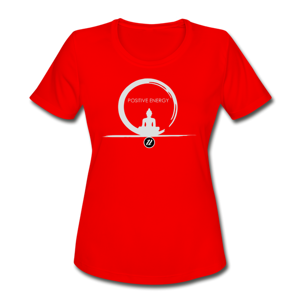 Women's Moisture Wicking T-Shirt | Buddha Energy - red