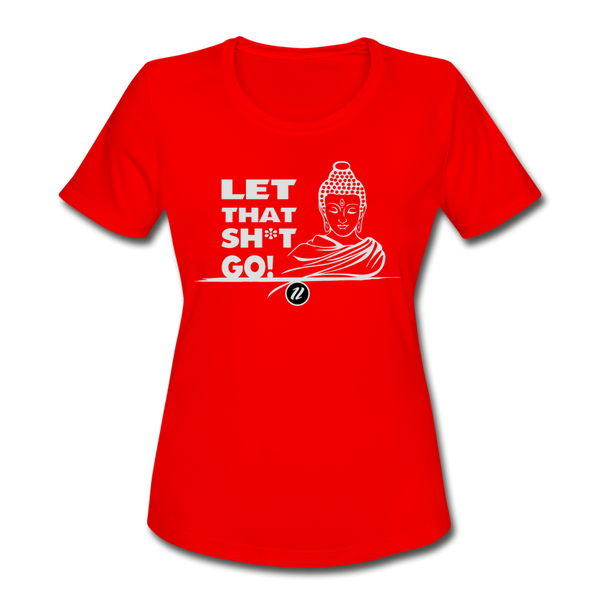Women's Moisture Wicking T-Shirt | Let It Go - red