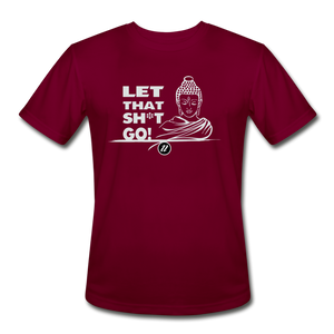 Men’s Moisture Wicking T-Shirt | Let It Go - burgundy