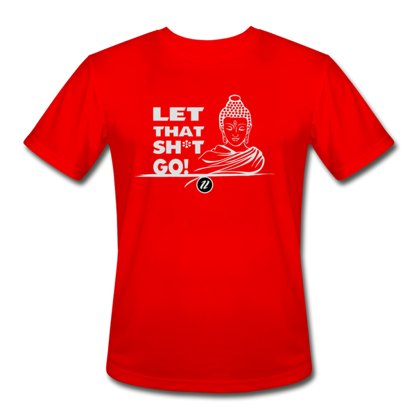 Men’s Moisture Wicking T-Shirt | Let It Go - red