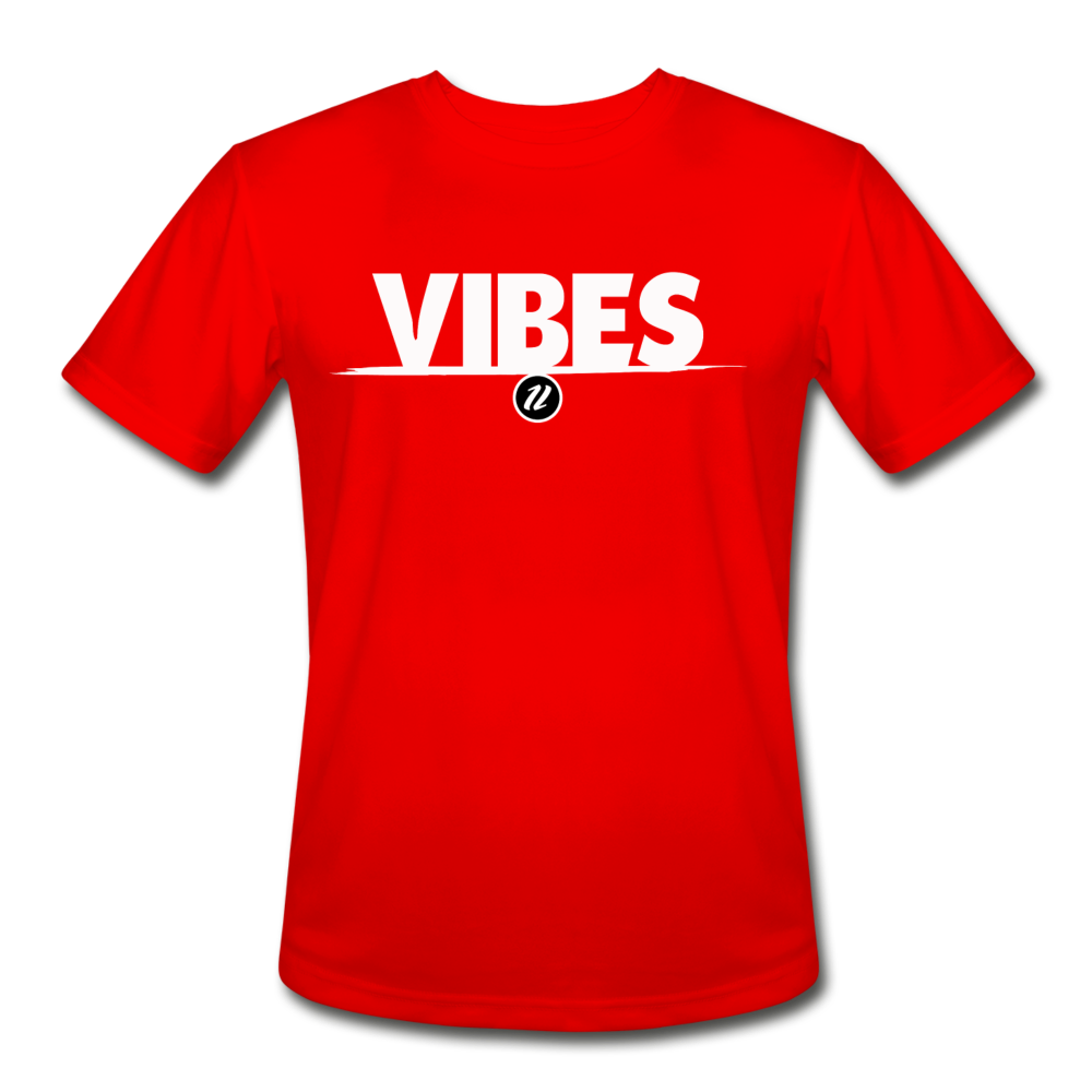 Men’s Moisture Wicking T-Shirt | Vibes - red