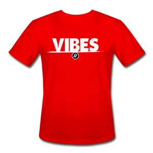 Men’s Moisture Wicking T-Shirt | Vibes - red