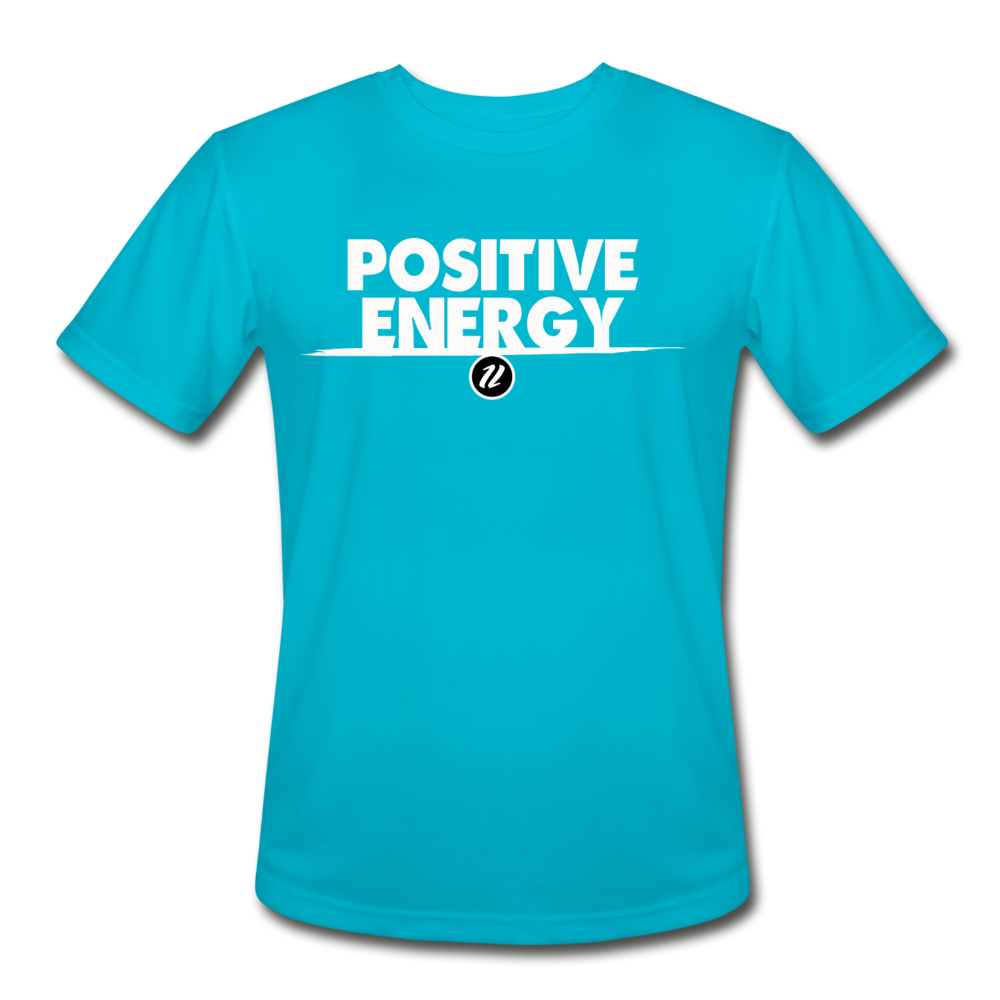 Men’s Moisture Wicking T-Shirt | Positive Energy - turquoise
