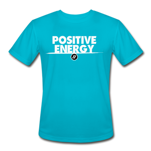 Men’s Moisture Wicking T-Shirt | Positive Energy - turquoise
