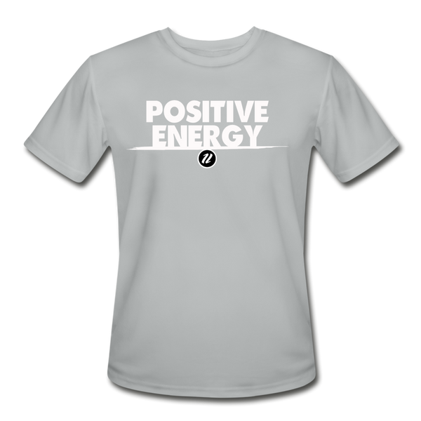 Men’s Moisture Wicking T-Shirt | Positive Energy - silver