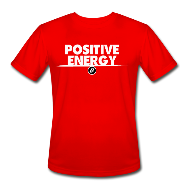 Men’s Moisture Wicking T-Shirt | Positive Energy - red
