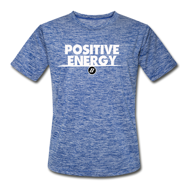 Men’s Moisture Wicking T-Shirt | Positive Energy - heather blue