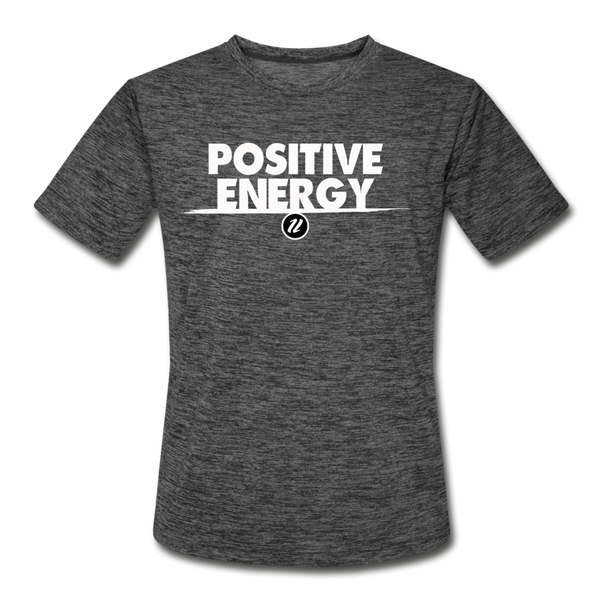 Men’s Moisture Wicking T-Shirt | Positive Energy - dark heather gray