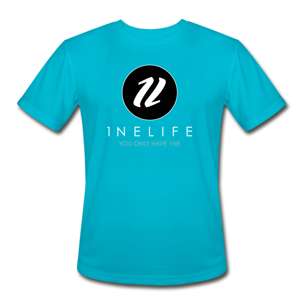 Men’s Moisture Wicking T-Shirt | 1NELife Brand - turquoise