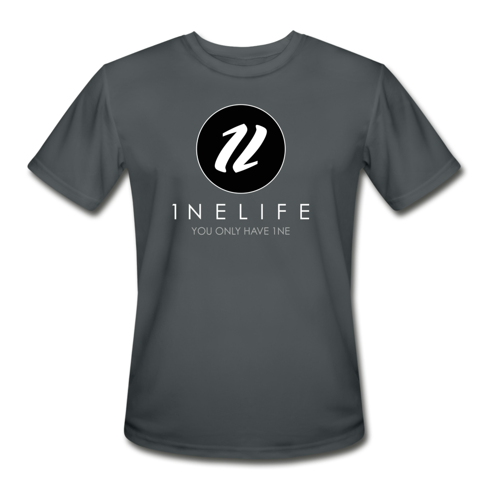 Men’s Moisture Wicking T-Shirt | 1NELife Brand - charcoal