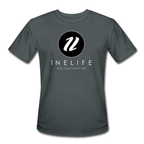 Men’s Moisture Wicking T-Shirt | 1NELife Brand - charcoal
