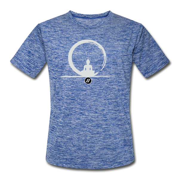 Men’s Moisture Wicking T-Shirt | Buddha Energy - heather blue