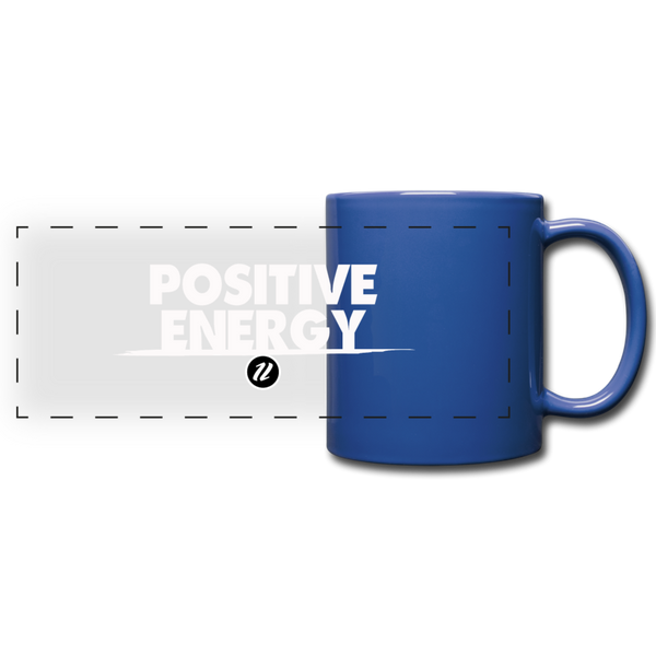 Full Color Panoramic Mug | Positive Energy - royal blue