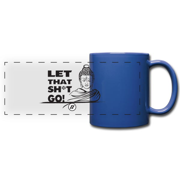 Full Color Panoramic Mug | Let It Go Blk - royal blue