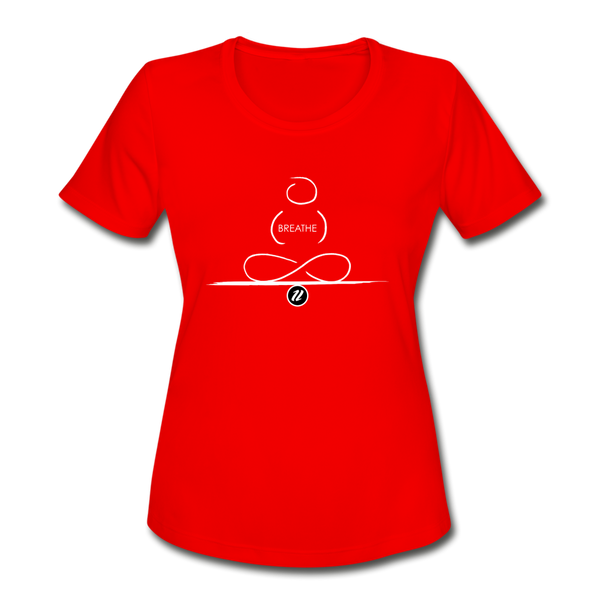 Women's Moisture Wicking T-Shirt | Breathe - red