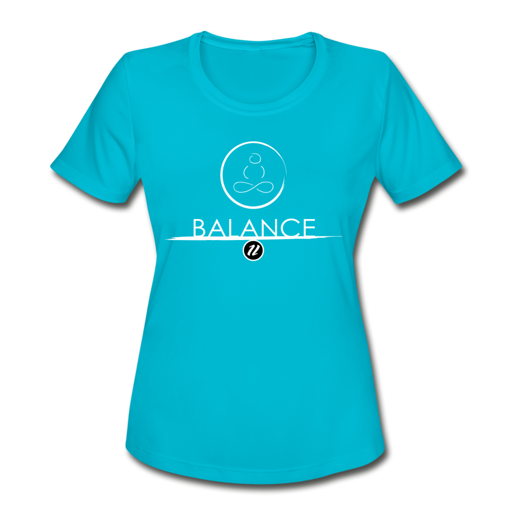 Women's Moisture Wicking T-Shirt | Balance - turquoise