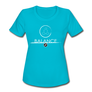 Women's Moisture Wicking T-Shirt | Balance - turquoise