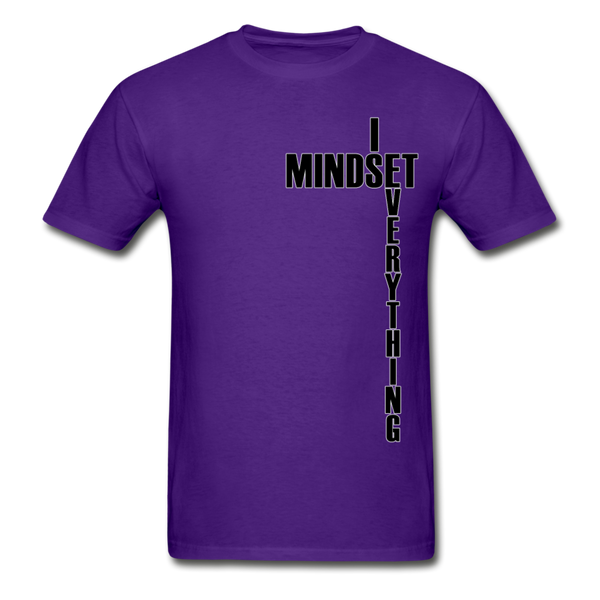 Mindset Is Everything Adult T-Shirt - purple
