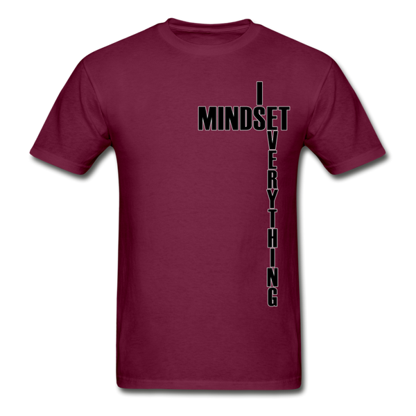 Mindset Is Everything Adult T-Shirt - burgundy