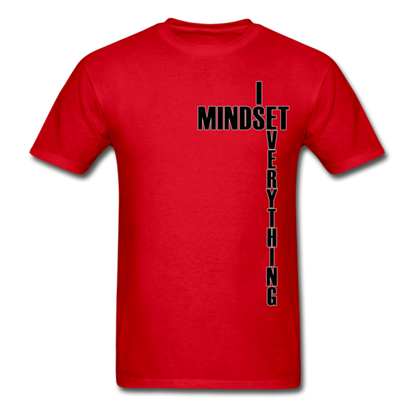 Mindset Is Everything Adult T-Shirt - red