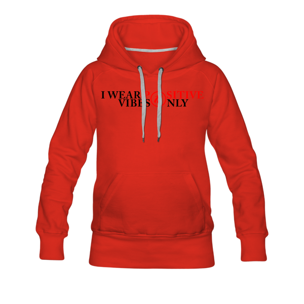Women’s Premium Vibes Only Hoodie - red