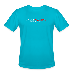 Men’s Moisture Positive Vibes Only - turquoise